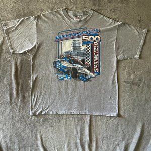 2012 Indianapolis Indy 500 Men's Gray t-shirt Start field Size Large XXLarge.